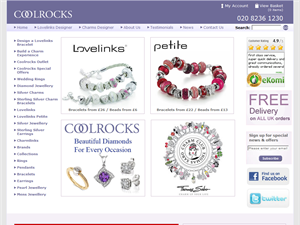 Screenshot of Silver Jewellery - Coolrocks