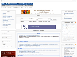 Screenshot of UAE Business Directory