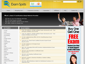 Screenshot of Certification Practice Exams 