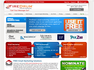 Screenshot of FireDrum - Email Marketing