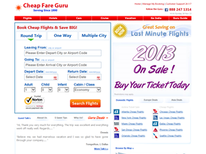 Screenshot of Airline Tickets