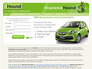 Screenshot of Home Insurance