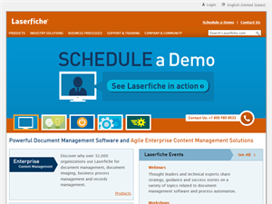 Screenshot of Laserfiche provides Document Management Solutions