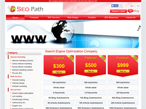 Screenshot of Seo Services India, Seo USA