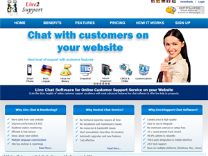 Screenshot of Live Chat Software