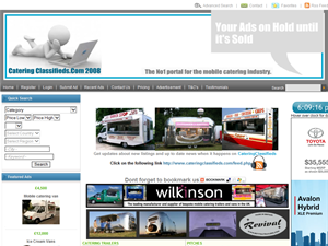 Screenshot of Catering trailers for sale