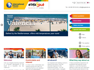 Screenshot of Spanish school in Valencia