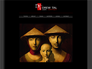 Screenshot of Drewtal.com NY Fashion Fine Art Photographer