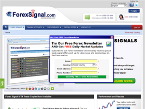 Screenshot of Forex Trading Signal System 