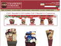 Screenshot of Cranberry Corners Gift Baskets Canada