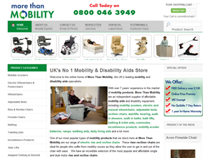 Screenshot of Mobility Products