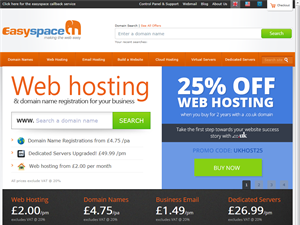 Screenshot of Easyspace Domain Names