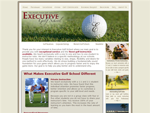 Screenshot of Private Golf Schools