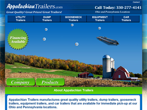 Screenshot of Equipment Trailers for Sale