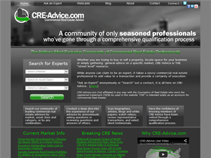 Screenshot of Commercial Real Estate Advice