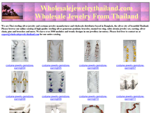 Screenshot of Thai Sterling Silver Jewelry