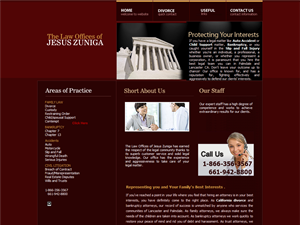 Screenshot of Lancaster, CA family law attorneys