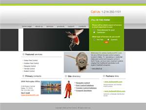 Screenshot of Pest Control in Dallas Texas