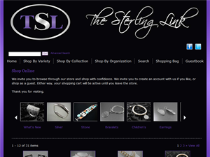 Screenshot of TheSterlingLink - An Online Gift Shop