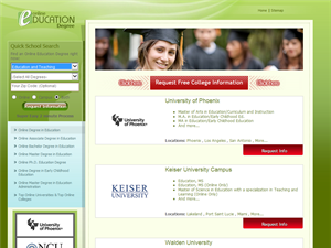 Screenshot of Education Degree