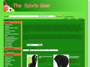 Screenshot of Sporting Goods