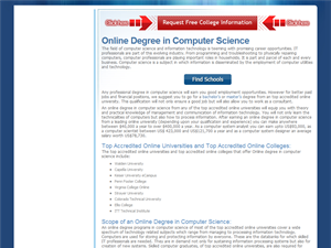 Screenshot of Computer Science Degree