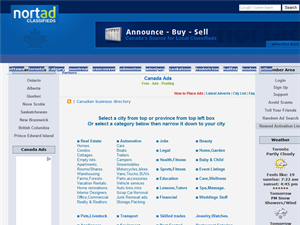 Screenshot of Free Classifieds Ads Posting in Canada