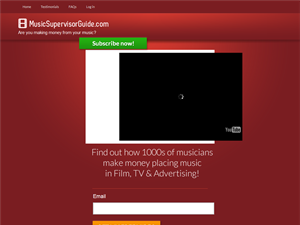 Screenshot of Directory for Film, TV, Advertising and Video Games