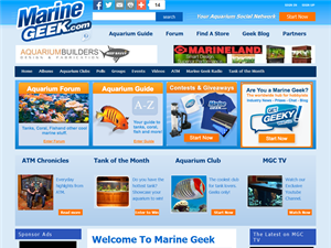 Screenshot of Marine Geek, Fish Tanks, Coral