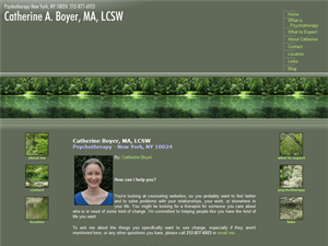 Screenshot of Catherine Boyer, MA, LCSW Psychotherapy