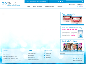 Screenshot of GoSMILE: dental teeth whitening