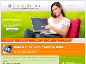 Screenshot of Remote Data Backup Services India