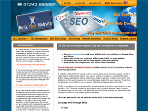 Screenshot of SEO Services