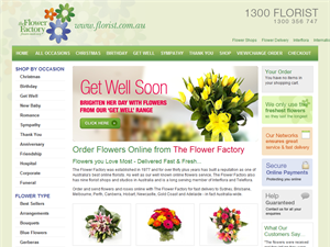 Screenshot of Online Flower Store 