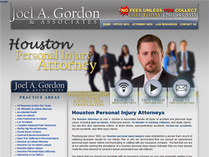 Screenshot of Texas Personal Injury Lawyer