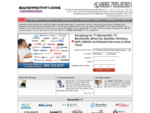 Screenshot of Bandwidth T1