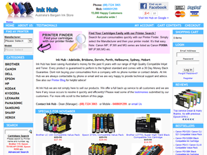 Screenshot of Compatible ink cartridges 