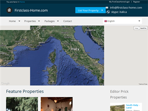 Screenshot of First class real estate portal