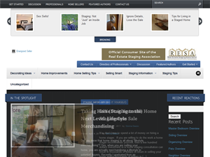 Screenshot of Home Selling and Staging Tips