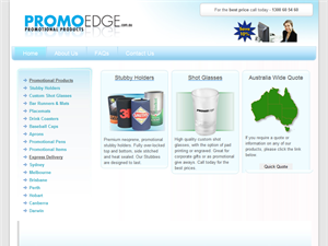 Screenshot of Promotional Products Sydney