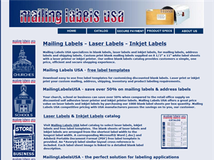 Screenshot of Mailing and Laser Labels