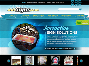 Screenshot of DDI Signs Not Your Typical Sign Company