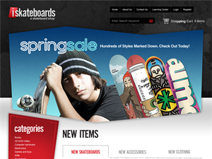 Screenshot of Complete Skateboards and Accessories