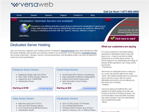 Screenshot of Dedicated Server Hosting