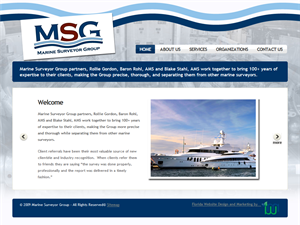 Screenshot of Marine Insurance surveys Florida