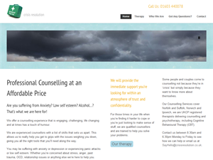 Screenshot of Counselling Norwich