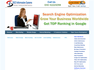 Screenshot of SEO Company Packages India