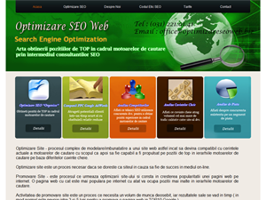 Screenshot of Search Engine Optimization Romania