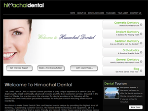 Screenshot of  Dental Clinic India