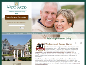 Screenshot of Senior Housing MI,NC Senior Living